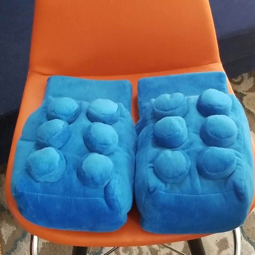 New Blue Lego Slippers